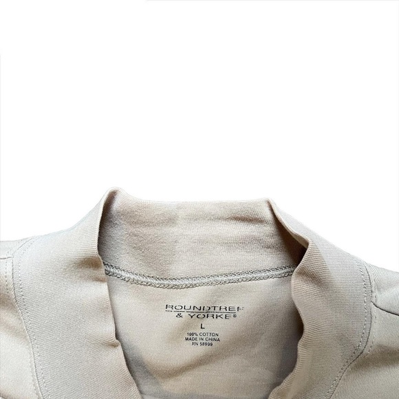 Roundtree & Yorke khaki turtleneck - Picture 2 of 4